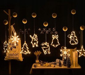 Kalėdinė šviečianti dekoracija Mėnulis kaina ir informacija | Kalėdinės dekoracijos | pigu.lt