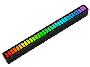 RGB USB светодиодный звукочувствительный перезаряжаемый многоцветный светильник цена и информация | Настольные светильники | pigu.lt