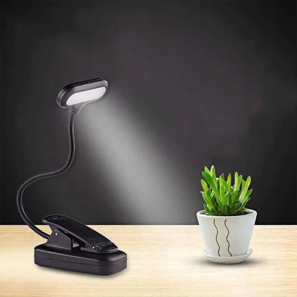 LED lemputė skaitymui su segtuku kaina ir informacija | Žibintuvėliai, prožektoriai | pigu.lt