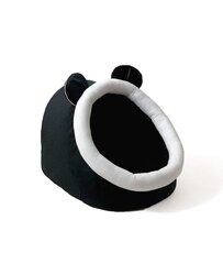 Guolis šunims su ausytėmis GoGift, 40x45x34 cm, juodas/baltas kaina ir informacija | Guoliai, pagalvėlės | pigu.lt