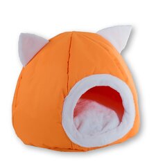 Guolis katėms GoGift kennel, 40x40x34 cm, oranžinis kaina ir informacija | Guoliai, pagalvėlės | pigu.lt