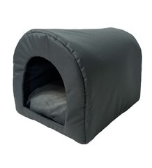Закрытый лежак для собак и кошек GoGift, 40x33x29 см, серый цвет цена и информация | Лежаки, домики | pigu.lt