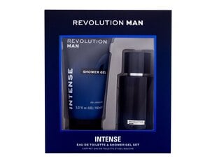 Rinkinys Revolution Man Intense vyrams: tualetinis vanduo EDT, 100 ml + dušo želė, 150 ml kaina ir informacija | Kvepalai vyrams | pigu.lt