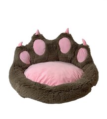 Guolis šunims GoGift Claws, 75x75 cm, rudas/rožinis kaina ir informacija | Guoliai, pagalvėlės | pigu.lt