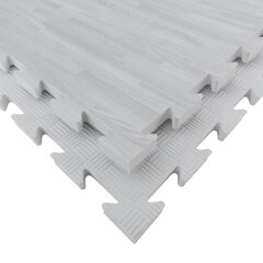 Grindų Danga Tatami W20P Baltas Medis Baltas 100x100x2 cm Tankis 125 kg/m³ kaina ir informacija | Treniruoklių priedai ir aksesuarai | pigu.lt