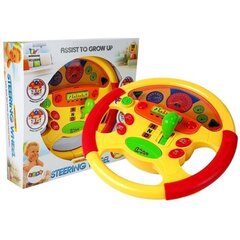 Žaislinis vairas Lean Toys su garsais ir šviesomis kaina ir informacija | Žaislai kūdikiams | pigu.lt