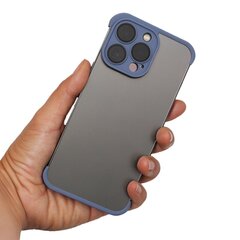 TPU mini bamperiai su kameros apsauga  iPhone 12 Pro Max 6,7 mėlyna цена и информация | Чехлы для телефонов | pigu.lt