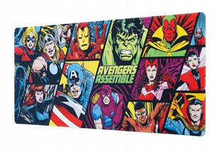 Pelės kilimėlis XXL Marvel Avengers Assemble, 80 x 35 cm kaina ir informacija | Pelės | pigu.lt