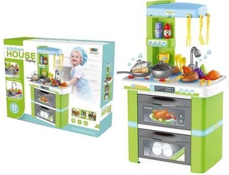 Žaislinė virtuvėlė su orkaite ir kriaukle MalPlay цена и информация | Žaislai mergaitėms | pigu.lt