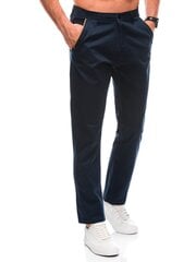 мужские брюки-чиносы p1426 - темно-синие цена и информация | Мужские брюки FINIS | pigu.lt
