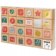 Advento kalendoriaus dėžutės kaina ir informacija | Kalėdinės dekoracijos | pigu.lt