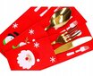 Kalėdinis stalo įrankių užvalkalas, 6 vnt. kaina ir informacija | Kalėdinės dekoracijos | pigu.lt