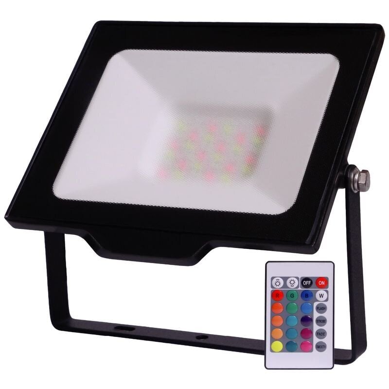 LED prožektorius Avide 30W RGB su pulteliu цена и информация | Žibintuvėliai, prožektoriai | pigu.lt