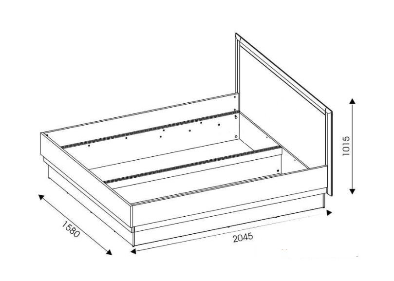 Lova Liveo Besto BT12 140 cm, ruda/balta kaina ir informacija | Lovos | pigu.lt