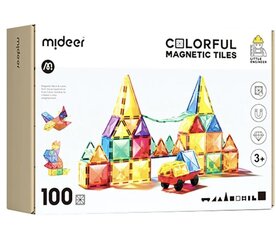 Magnetinis konstruktorius Colorful MiDeer, 100 d. kaina ir informacija | Konstruktoriai ir kaladėlės | pigu.lt