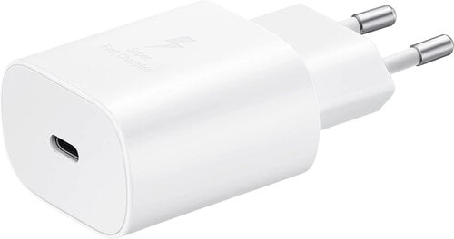 EP-TA800EBE Зарядное устройство Samsung USB-C 25 Вт, белое цена и информация | Зарядные устройства для телефонов | pigu.lt