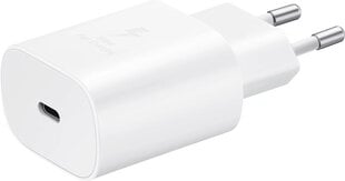 EP-TA800EBE Зарядное устройство Samsung USB-C 25 Вт, белое цена и информация | Samsung Аксессуары для велосипедов | pigu.lt