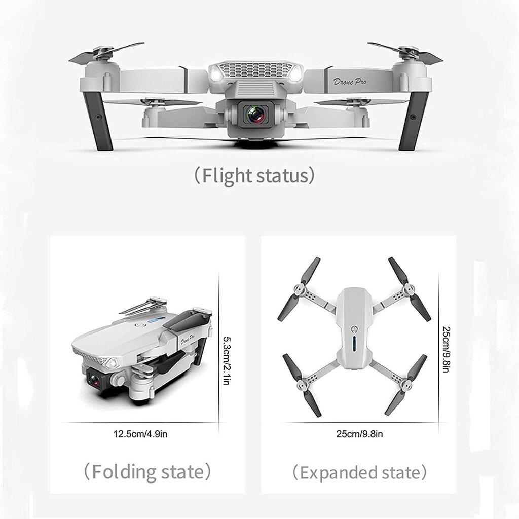 Dronas 4K HD E88 PRO WIFI kaina ir informacija | Dronai | pigu.lt