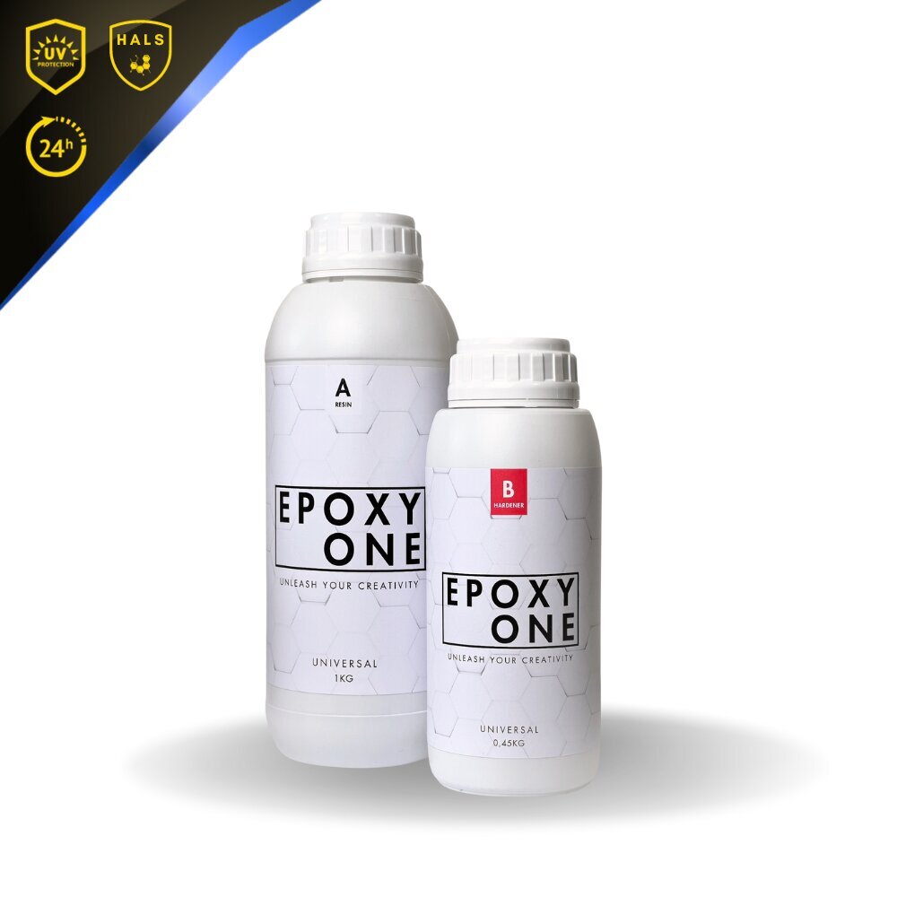Epoksidinė derva Epoxy One Universal 1,45kg, 10 mm, UV kaina ir informacija | Papuošalų gamybai, vėrimui | pigu.lt