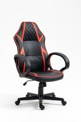 Žaidimų kėdė, juoda/raudona kaina ir informacija | Biuro kėdės | pigu.lt