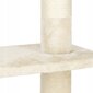 Kačių drąskyklė Springos PA1052, 265 cm, smėlio spalvos цена и информация | Draskyklės | pigu.lt