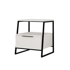 Naktinis staliukas Asir, baltas/juodas kaina ir informacija | Spintelės prie lovos | pigu.lt