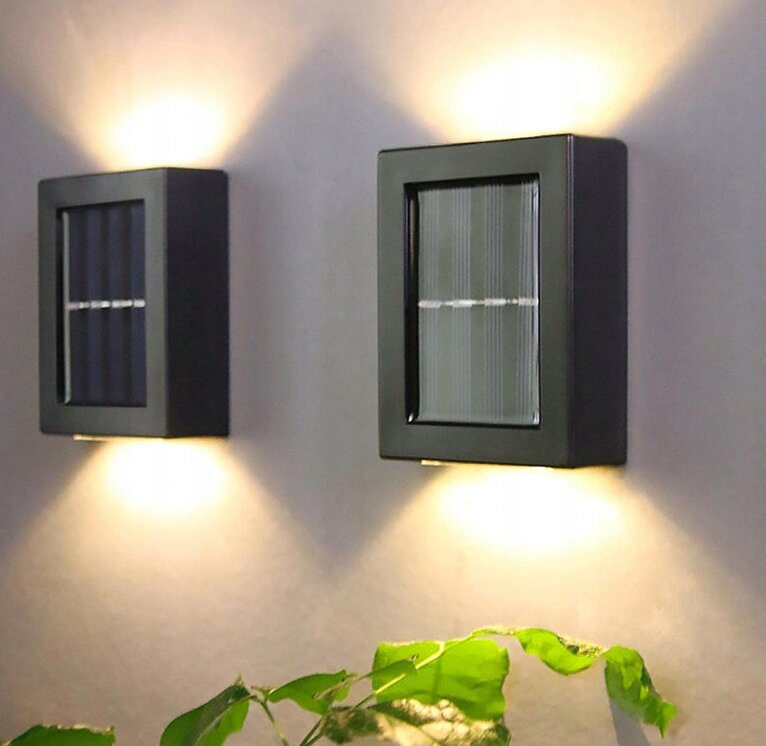 Lauko sieninis šviestuvas, juodas, integruotas 1 W LED šaltinis цена и информация | Lauko šviestuvai | pigu.lt