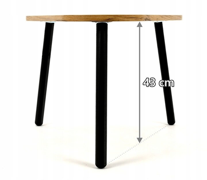 Kavos staliukų komplektas Lehmann Loft Table2, 56x54x42 cm, rudas цена и информация | Kavos staliukai | pigu.lt