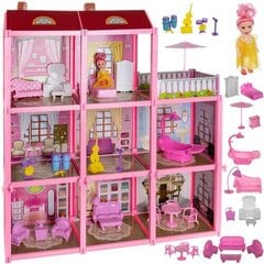 Lėlių namas su baldais Modux kaina ir informacija | Žaislai mergaitėms | pigu.lt