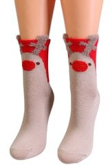 Kalėdinės kojinės moterims Sokisahtel, rudos kaina ir informacija | Moteriškos kojinės | pigu.lt
