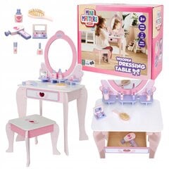 Vaikiškas medinis Mini Matters tualetinis staliukas kaina ir informacija | Žaislai mergaitėms | pigu.lt