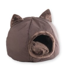 Guolis katėms GoGift kennel, 40x40x34 cm, rudas kaina ir informacija | Guoliai, pagalvėlės | pigu.lt