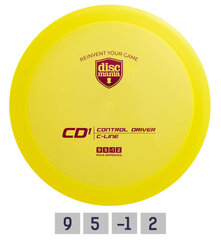 Diskgolfo diskas Discmania C-Line CD1, geltonas цена и информация | Диск-гольф | pigu.lt