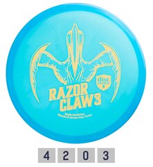 Диск для диск-гольфа Discmania Razor Claw 3 Meta Tactic, синий цвет цена и информация | Диск-гольф | pigu.lt