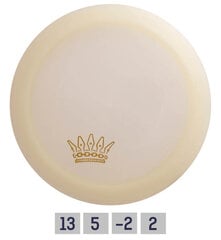 Diskgolfo diskas Discmania Distance Driver Glow Premium Majesty, smėlio spalvos kaina ir informacija | Diskgolfas | pigu.lt