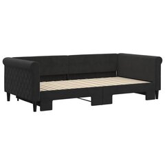 Sofa-lova vidaXL, 100x200 cm, juoda kaina ir informacija | Lovos | pigu.lt