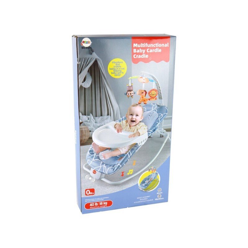 Supama kėdutė Lean Toys Bouncer Rocker 2in1 цена и информация | Gultukai ir sūpynės | pigu.lt