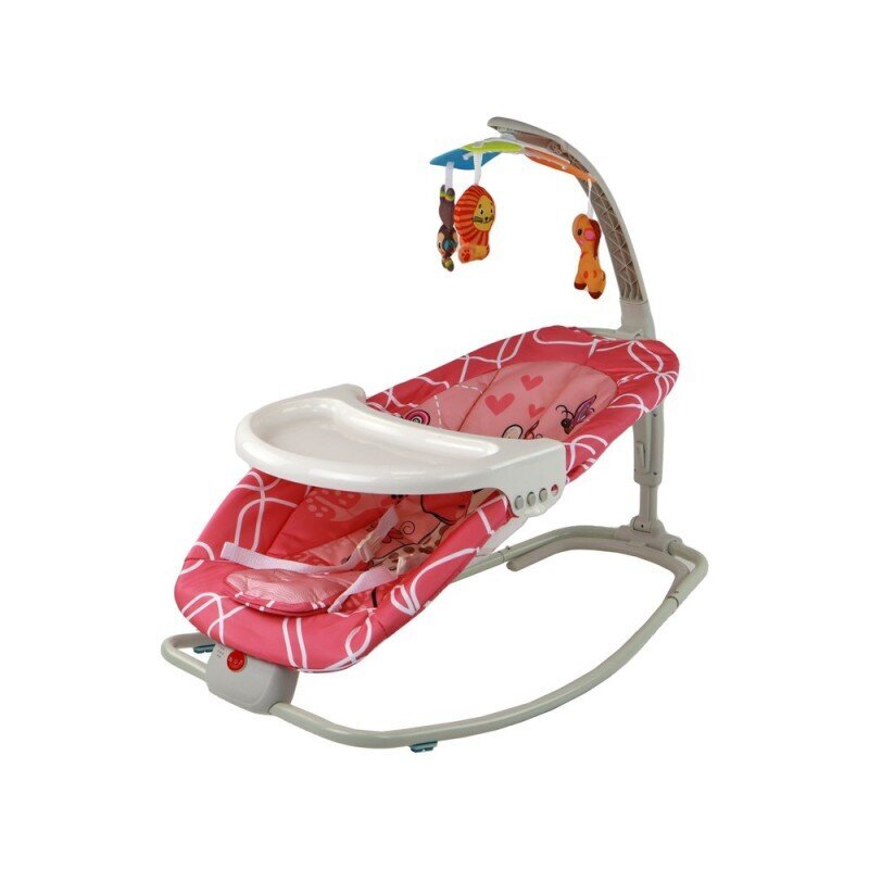 Supama kėdutė Lean Toys Bouncer Rocker 2in1 kaina ir informacija | Gultukai ir sūpynės | pigu.lt