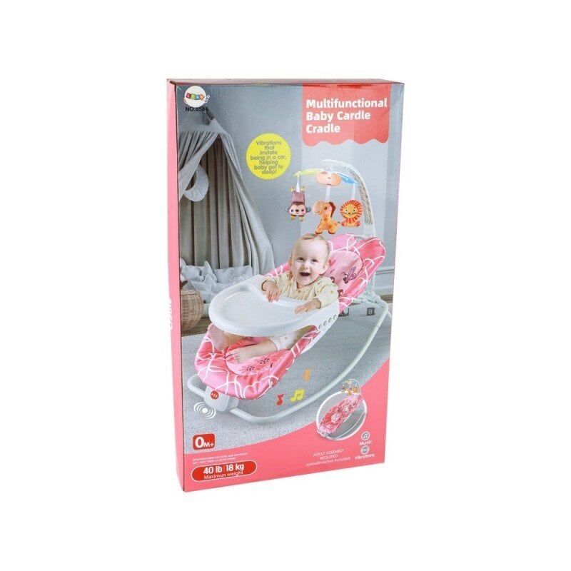 Supama kėdutė Lean Toys Bouncer Rocker 2in1 kaina ir informacija | Gultukai ir sūpynės | pigu.lt