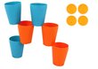 Jutiminis žaidimas dėlionė puodeliai 3in1 Lean toys, 16 d. kaina ir informacija | Žaislai berniukams | pigu.lt