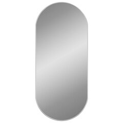 Sieninis veidrodis vidaXL, 100x45 cm, sidabrinis kaina ir informacija | Veidrodžiai | pigu.lt