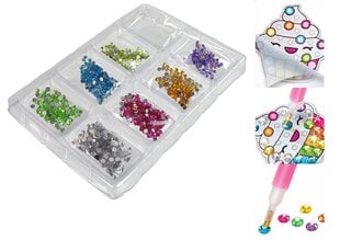 Deimantinės mozaikos rinkinys Lean Toys saldumynai, 19x13 cm kaina ir informacija | Deimantinės mozaikos | pigu.lt