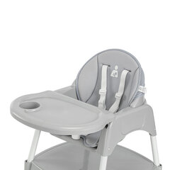 Maitinimo kėdutė WellGro 3in1, Grey kaina ir informacija | Maitinimo kėdutės | pigu.lt