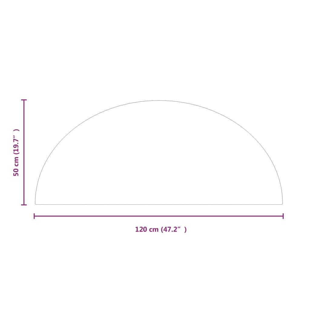 Židinio stiklo plokštė vidaXL skaidrios spalvos 120x50cm kaina ir informacija | Židiniai, ugniakurai | pigu.lt