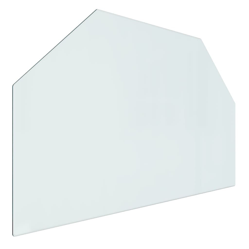 Židinio stiklo plokštė vidaXL skaidrios spalvos 80x50cm kaina ir informacija | Židiniai, ugniakurai | pigu.lt