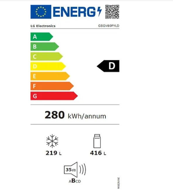 LG GSGV80PYLD kaina ir informacija | Šaldytuvai | pigu.lt