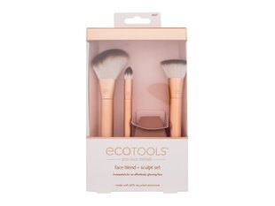 Makiažo šepetėlių rinkinys EcoTools, 4 vnt. kaina ir informacija | Makiažo šepetėliai, kempinėlės | pigu.lt