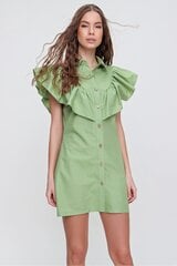 Женское платье, зеленое цена и информация | Платья | pigu.lt