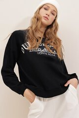 Женский свитер, черный цвет цена и информация | Женские толстовки | pigu.lt