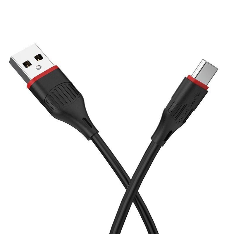 Borofone, USB-A/USB-C, 1 m kaina ir informacija | Kabeliai ir laidai | pigu.lt